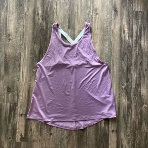 Under Armour Light Purple Strappy Tank Top Sz L